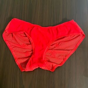 Victorias Secret small red sequin bikini panties